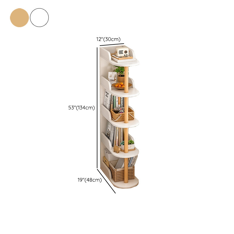 Engineered Wood Bookcase Standard Contemporary Bookshelf with Shelves Clearhalo 'Bookcases' 'furn' 'furn_bookcases' 'Furniture' 'Office Furniture' 6537440