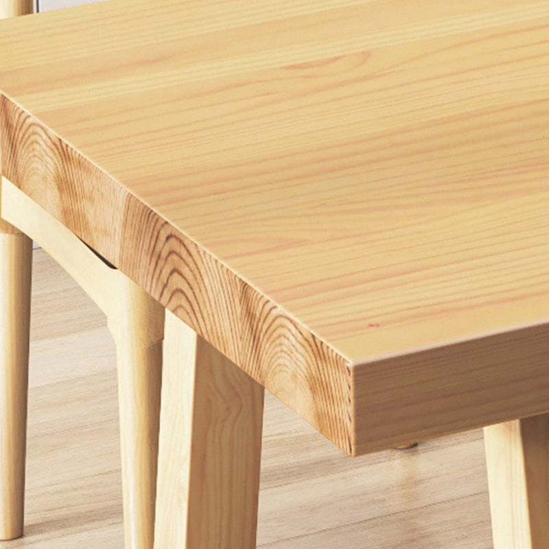 11.7-inch Width Rectangle Seating Bench Mid-Century Modern Solid Wood Bench Clearhalo 'Benches' 'Chairs & Seating' 'furn' 'furn_benches' 'Furniture' 'Living Room Furniture' 6537485