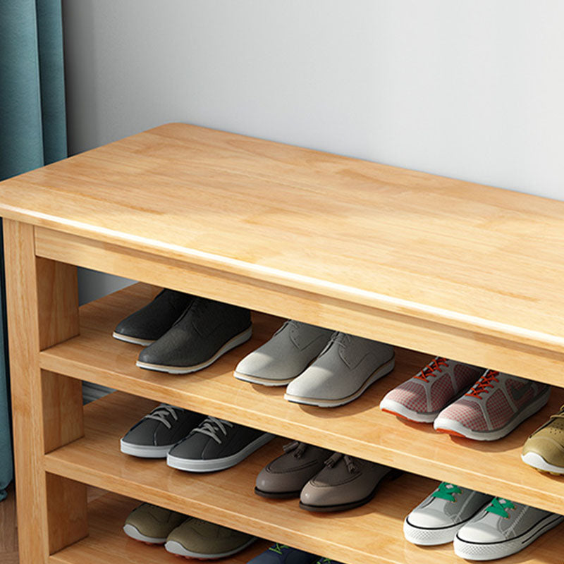 Mitte des Jahrhunderts moderne Sitzbank Feste Farbe Rechteck Schuh Speicher Eingangsbank