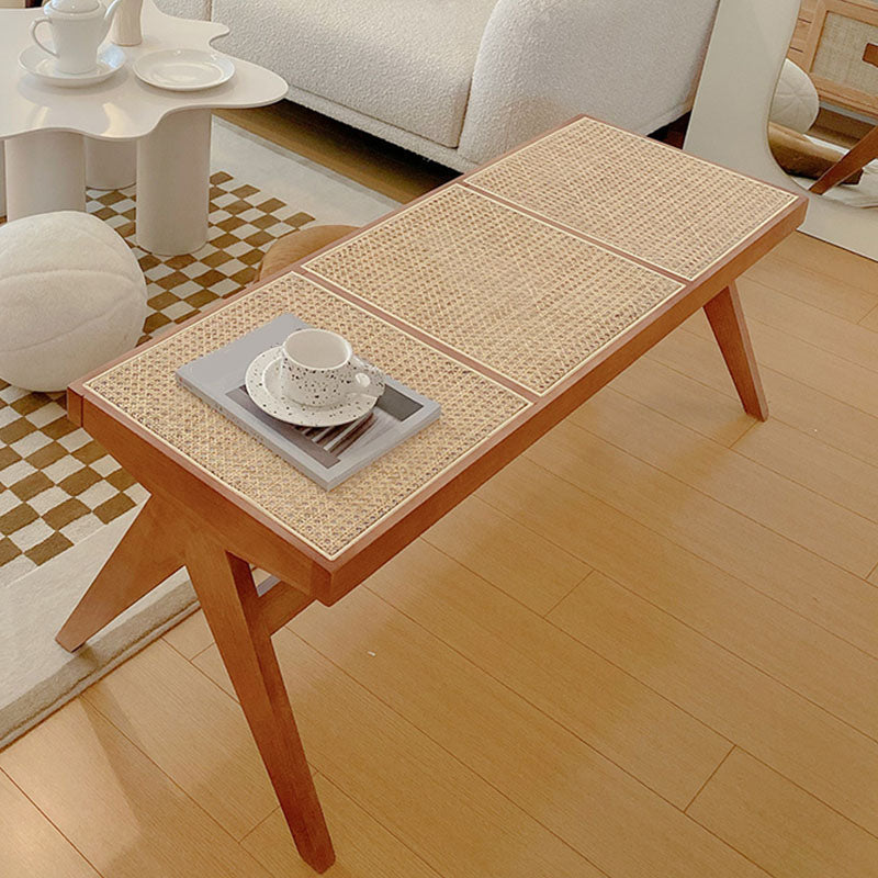 Mid-Century Modern Rectangle Bench Bedroom Seating Bench with Legs Clearhalo 'Benches' 'Chairs & Seating' 'furn' 'furn_benches' 'Furniture' 'Living Room Furniture' 6537532