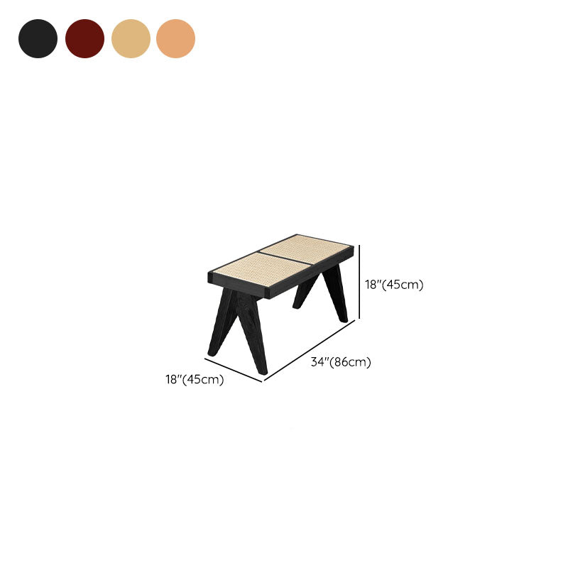 Mid-Century Modern Rectangle Bench Bedroom Seating Bench with Legs Clearhalo 'Benches' 'Chairs & Seating' 'furn' 'furn_benches' 'Furniture' 'Living Room Furniture' 6537541