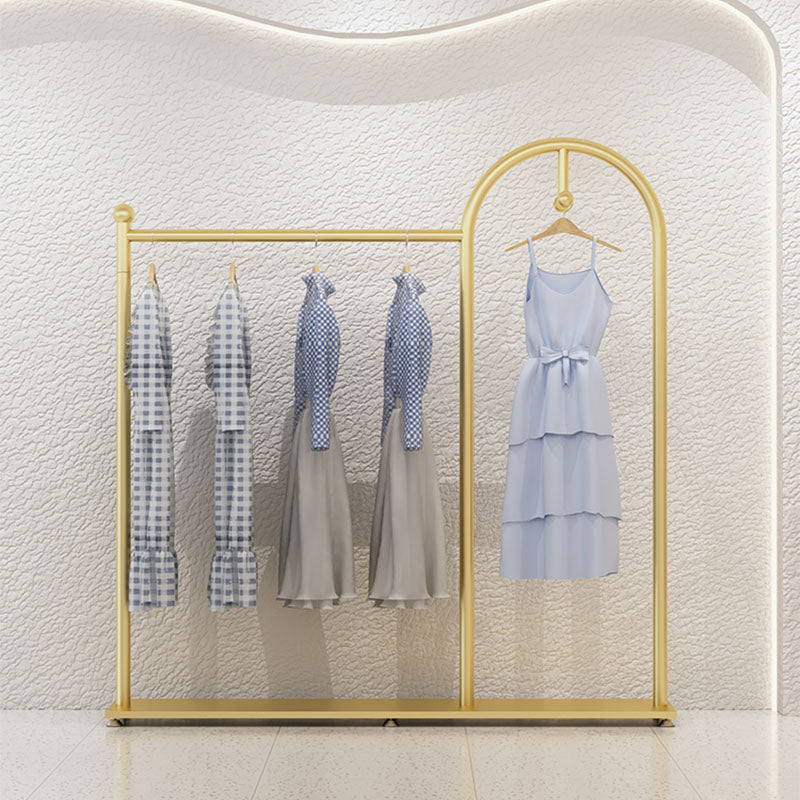 Glam Coat Rack Metal Rails y ganchos enmarcados de metal