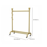 Rack de manteau contemporain métal rail suspendu étagère inférieure et crochets