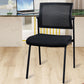 Silla de oficina con respaldo medio lateral de microfibra, silla de rejilla de aire moderna y transpirable