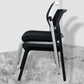Silla de oficina con respaldo medio lateral de microfibra, silla de rejilla de aire moderna y transpirable