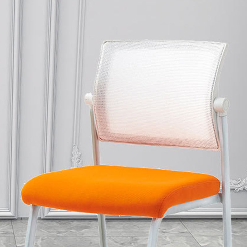 Silla de oficina con respaldo medio lateral de microfibra, silla de rejilla de aire moderna y transpirable