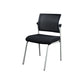 Silla de oficina con respaldo medio lateral de microfibra, silla de rejilla de aire moderna y transpirable