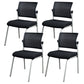Silla de oficina con respaldo medio lateral de microfibra, silla de rejilla de aire moderna y transpirable