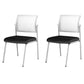 Silla de oficina con respaldo medio lateral de microfibra, silla de rejilla de aire moderna y transpirable
