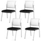 Silla de oficina con respaldo medio lateral de microfibra, silla de rejilla de aire moderna y transpirable