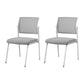Silla de oficina con respaldo medio lateral de microfibra, silla de rejilla de aire moderna y transpirable