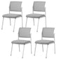 Silla de oficina con respaldo medio lateral de microfibra, silla de rejilla de aire moderna y transpirable