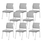 Silla de oficina con respaldo medio lateral de microfibra, silla de rejilla de aire moderna y transpirable