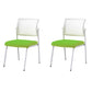 Silla de oficina con respaldo medio lateral de microfibra, silla de rejilla de aire moderna y transpirable