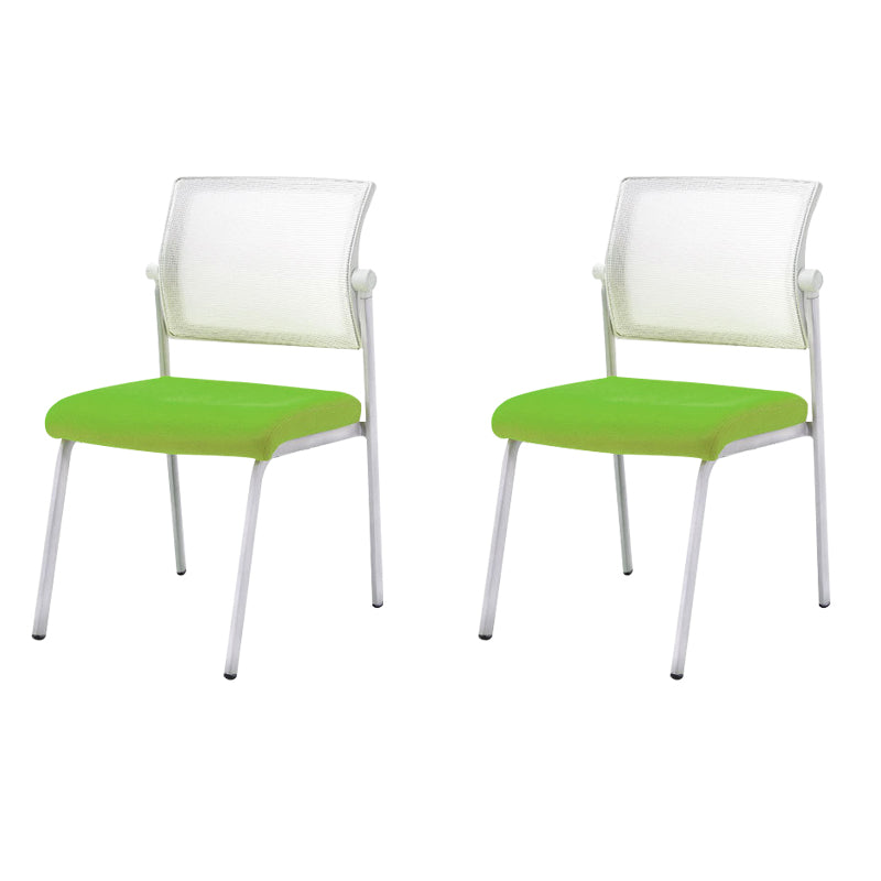 Silla de oficina con respaldo medio lateral de microfibra, silla de rejilla de aire moderna y transpirable