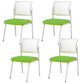 Silla de oficina con respaldo medio lateral de microfibra, silla de rejilla de aire moderna y transpirable