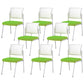 Silla de oficina con respaldo medio lateral de microfibra, silla de rejilla de aire moderna y transpirable