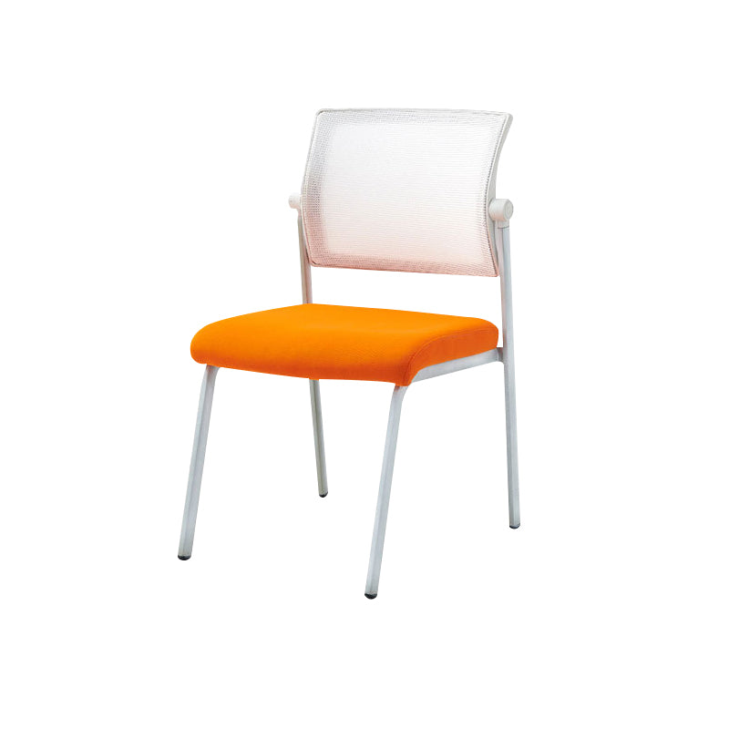 Silla de oficina con respaldo medio lateral de microfibra, silla de rejilla de aire moderna y transpirable