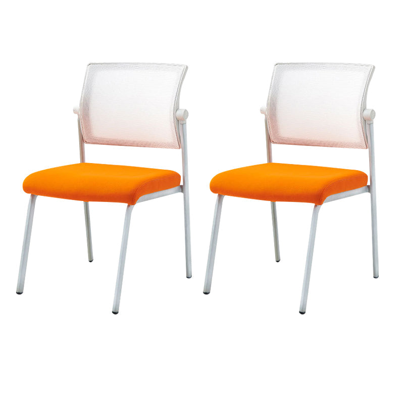 Silla de oficina con respaldo medio lateral de microfibra, silla de rejilla de aire moderna y transpirable
