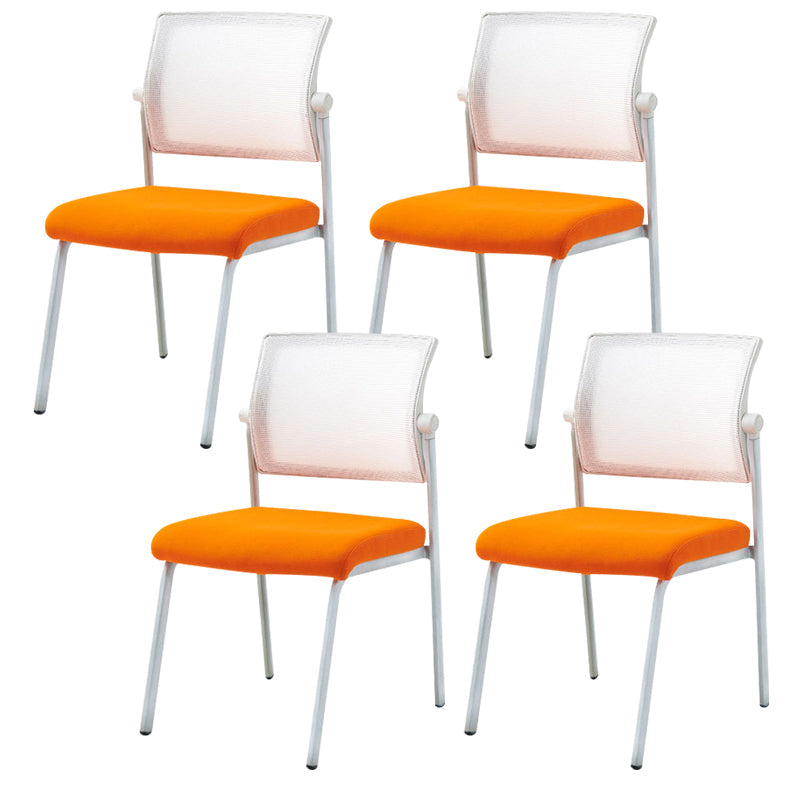 Silla de oficina con respaldo medio lateral de microfibra, silla de rejilla de aire moderna y transpirable