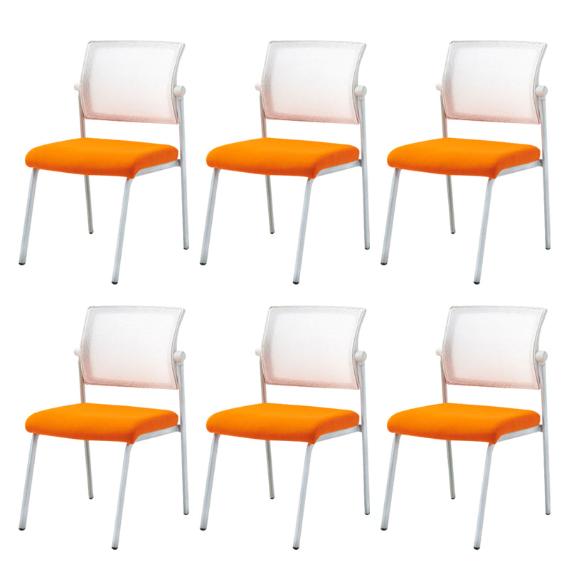 Silla de oficina con respaldo medio lateral de microfibra, silla de rejilla de aire moderna y transpirable