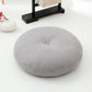 Modern Pouf Ottoman Cotton Upholstered Tufted Tear Resistant Round Ottoman Light Grey 1 Piece Clearhalo 'furn' 'furn_ottomans_poufs' 'Furniture' 'Living Room Furniture' 'Ottomans & Poufs' 'ottomans_poufs' 6537855