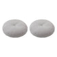 Modern Pouf Ottoman Cotton Upholstered Tufted Tear Resistant Round Ottoman Light Grey 2 Piece Set Clearhalo 'furn' 'furn_ottomans_poufs' 'Furniture' 'Living Room Furniture' 'Ottomans & Poufs' 'ottomans_poufs' 6537857
