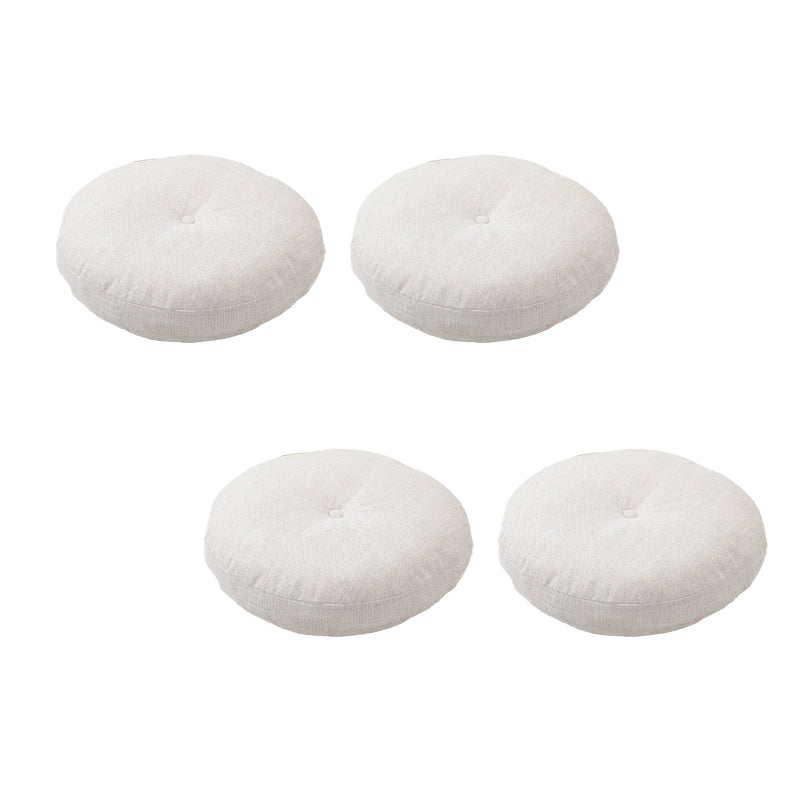 Modern Pouf Ottoman Cotton Upholstered Tufted Tear Resistant Round Ottoman Beige 4 Piece Set Clearhalo 'furn' 'furn_ottomans_poufs' 'Furniture' 'Living Room Furniture' 'Ottomans & Poufs' 'ottomans_poufs' 6537877