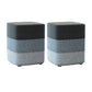 Color Panel Ottoman Removable and Washable Slipcover Modern Cotton Linen Ottoman Grey Square 2 Piece Set Clearhalo 'furn' 'furn_ottomans_poufs' 'Furniture' 'Living Room Furniture' 'Ottomans & Poufs' 'ottomans_poufs' 6537901