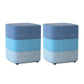 Color Panel Ottoman Removable and Washable Slipcover Modern Cotton Linen Ottoman Blue Square 2 Piece Set Clearhalo 'furn' 'furn_ottomans_poufs' 'Furniture' 'Living Room Furniture' 'Ottomans & Poufs' 'ottomans_poufs' 6537915