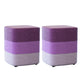 Color Panel Ottoman Removable and Washable Slipcover Modern Cotton Linen Ottoman Purple Square 2 Piece Set Clearhalo 'furn' 'furn_ottomans_poufs' 'Furniture' 'Living Room Furniture' 'Ottomans & Poufs' 'ottomans_poufs' 6537921