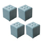 Modern Leather Pouf Water Resistant Round Pouf for Living Room Sky Blue Square 4 Piece Set Clearhalo 'furn' 'furn_ottomans_poufs' 'Furniture' 'Living Room Furniture' 'Ottomans & Poufs' 'ottomans_poufs' 6537974