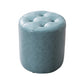 Modern Leather Pouf Water Resistant Round Pouf for Living Room Sky Blue Round 1 Piece Clearhalo 'furn' 'furn_ottomans_poufs' 'Furniture' 'Living Room Furniture' 'Ottomans & Poufs' 'ottomans_poufs' 6537977