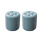Modern Leather Pouf Water Resistant Round Pouf for Living Room Sky Blue Round 2 Piece Set Clearhalo 'furn' 'furn_ottomans_poufs' 'Furniture' 'Living Room Furniture' 'Ottomans & Poufs' 'ottomans_poufs' 6537978