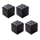 Modern Leather Pouf Water Resistant Round Pouf for Living Room Black Square 4 Piece Set Clearhalo 'furn' 'furn_ottomans_poufs' 'Furniture' 'Living Room Furniture' 'Ottomans & Poufs' 'ottomans_poufs' 6537996