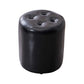 Modern Leather Pouf Water Resistant Round Pouf for Living Room Black Round 1 Piece Clearhalo 'furn' 'furn_ottomans_poufs' 'Furniture' 'Living Room Furniture' 'Ottomans & Poufs' 'ottomans_poufs' 6538000