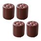 Modern Leather Pouf Water Resistant Round Pouf for Living Room Red Brown Round 4 Piece Set Clearhalo 'furn' 'furn_ottomans_poufs' 'Furniture' 'Living Room Furniture' 'Ottomans & Poufs' 'ottomans_poufs' 6538008