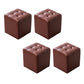 Modern Leather Pouf Water Resistant Round Pouf for Living Room Red Brown Square 4 Piece Set Clearhalo 'furn' 'furn_ottomans_poufs' 'Furniture' 'Living Room Furniture' 'Ottomans & Poufs' 'ottomans_poufs' 6538014