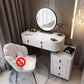 Glass/Stone Make-up Vanity Modern Vanity Dressing Table with Storage Drawers