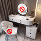 Glass/Stone Make-up Vanity Modern Vanity Dressing Table with Storage Drawers