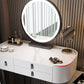 Glass/Stone Make-up Vanity Modern Vanity Dressing Table with Storage Drawers