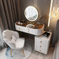 Glass/Stone Make-up Vanity Modern Vanity Dressing Table with Storage Drawers