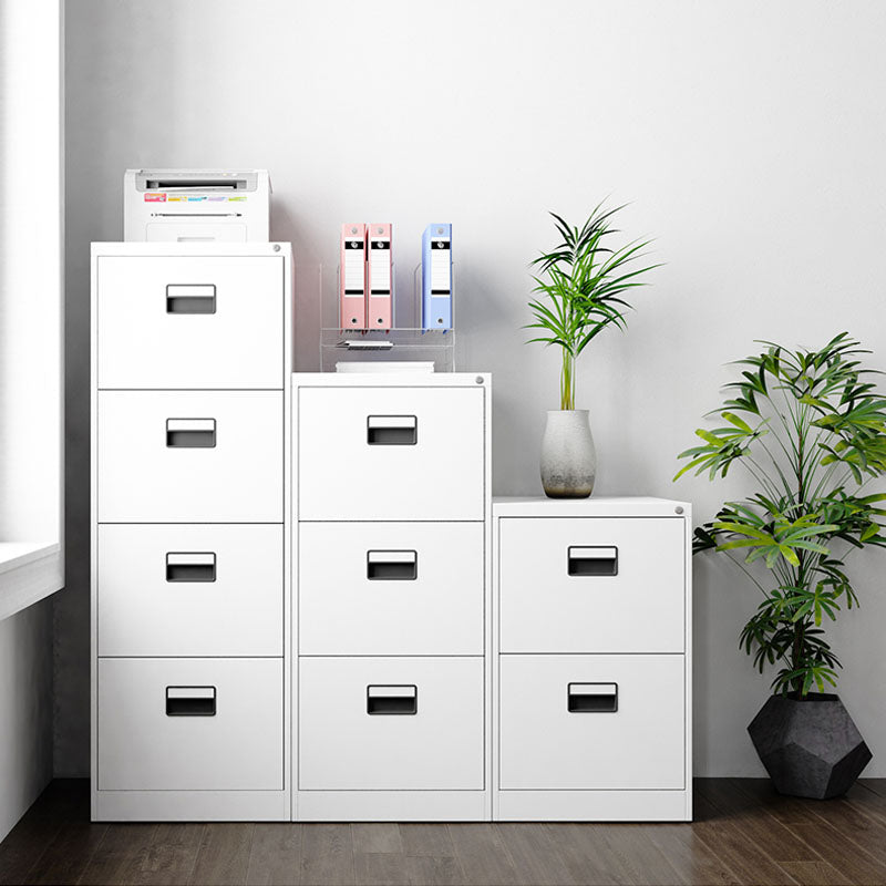 Contemporary File Cabinet Metal Frame Vertical File Cabinet with Lock Office Clearhalo 'Filing Cabinets' 'filling_cabinets' 'furn' 'furn_filling_cabinets' 'Furniture' 'Office Furniture' 6538176