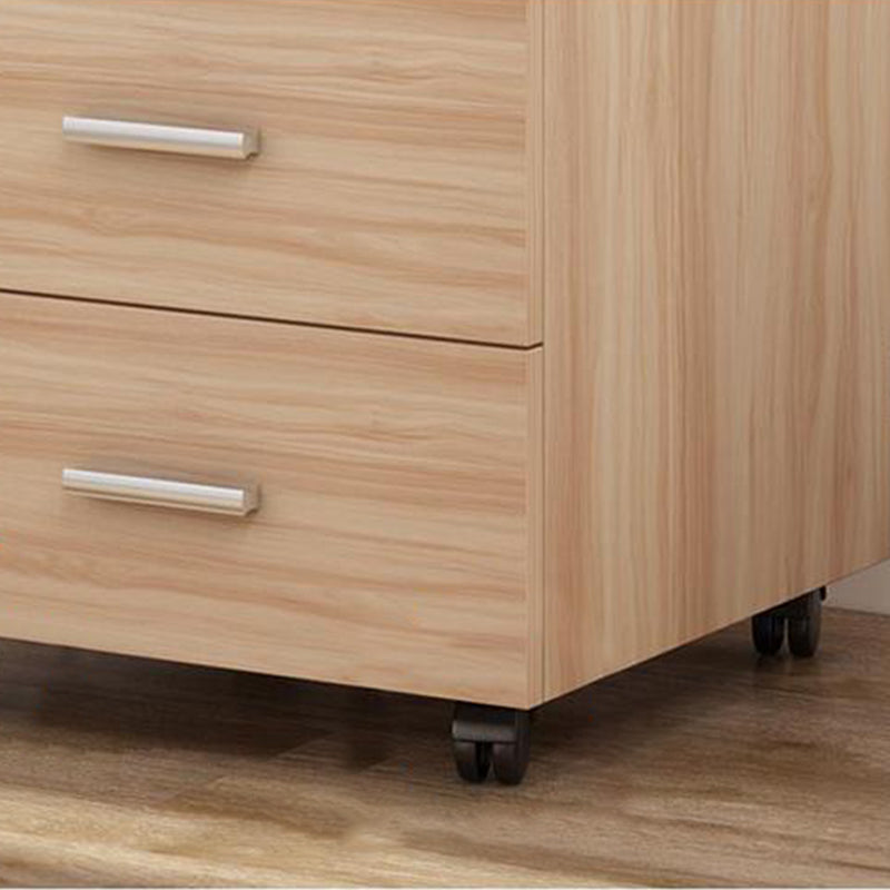 Gabinete moderno Cajones de bloqueo de madera Archivo con ruedas para oficina