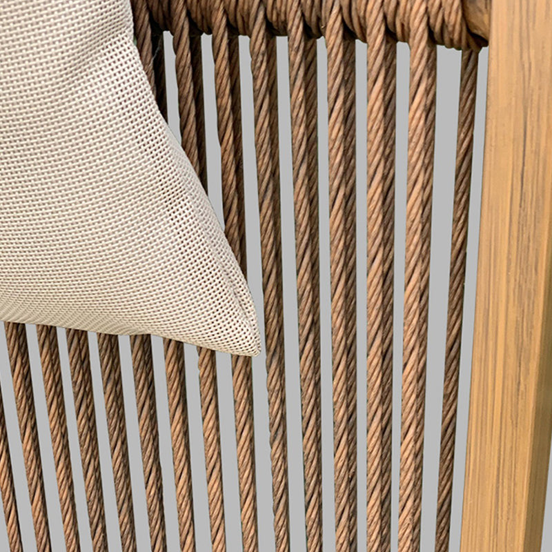 Chaise de rocker en osier moderne chaise de rocker de cadre en métal pour extérieur