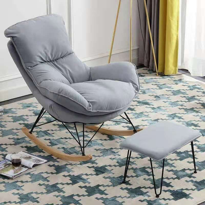 Chaise de culbuteur rembourrée moderne