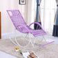 Modern Spindle Wicker Rocking Chair Metal Frame Wheel Handrail Design Rocker Chair