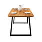 Industrial 1/2/5 Pieces Furniture Solid Wood Rectangle Dining Table Set in Brown