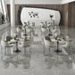 Round Dining Set with Padded Chairs 1/2/4/5 Pieces Stone Top Dinette Set for Kitchen