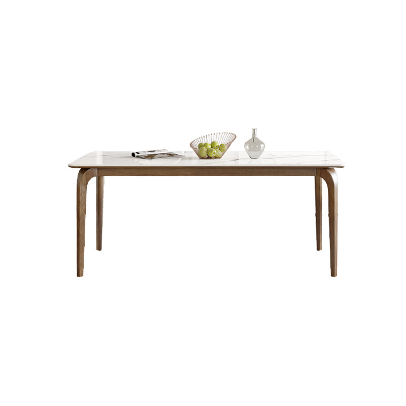 Ensemble de restauration en pierre blanche moderne 1/5/6/7 pièces Table à manger avec chaises blanches